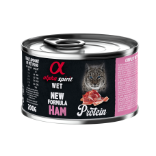 Влажный корм Alpha Spirit Ham Protein с ветчиной (свинина) для взрослых котов 200 г (as311193)