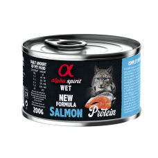 Повнораціонний вологий корм Alpha Spirit Salmon Protein з лососем для дорослих котів 200 г (as311308)