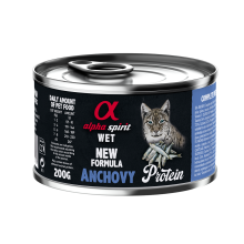 Влажный корм Alpha Spirit Anchovy Protein с анчоусами для взрослых котов 200 г (as311223)