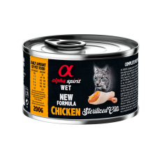 Влажный корм Alpha Spirit Chicken Sterilized с курицей для стерилизованных котов 200 г (as311179)