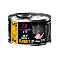 Повнораціонний вологий корм Alpha Spirit Rabbit Sterilized з кроликом для стерилізованих котів 200 г (as311315)