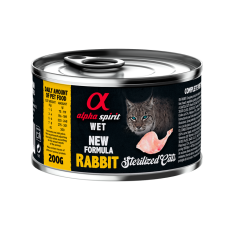 Влажный корм Alpha Spirit Rabbit Sterilized с кроликом для стерилизованных котов 200 г (as311315)
