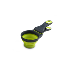 Мерный стакан для корма Dexas Collapsible KlipScoop складной на клипсе 120 мл Cалатовый (dx30728)