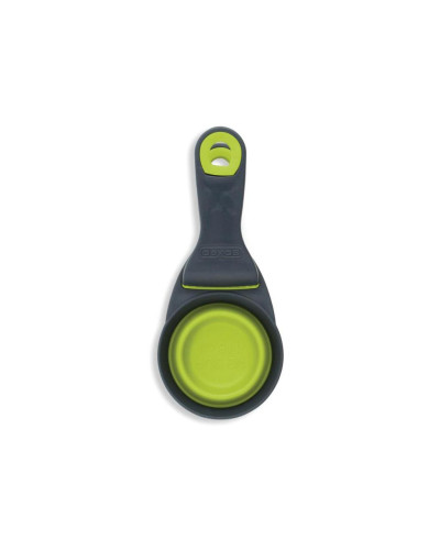 Мірна склянка для корму Dexas Collapsible KlipScoop складана на кліпсі 120 мл Cалатовий (dx30728)