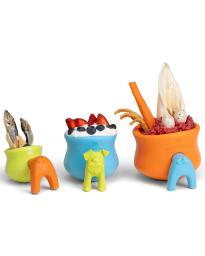 Аксессуар игрушки West Paw Zogoflex Toppl Treat Toy для собак Toppl Stopper Стопер Голубой (ZG086AQA)