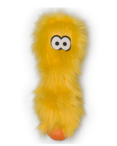 Игрушка для собак West Paw Сuster Zogoflex HardyTex пушистая пищалка 28х8 см Желтый (DD006LEM)