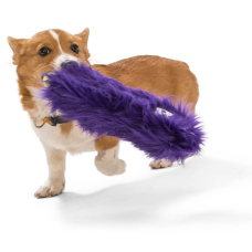 Игрушка для собак West Paw Сuster Zogoflex HardyTex пушистая пищалка 28х8 см Салатовый (DD006LIM)