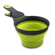 Мерный стакан для корма Dexas Collapsible KlipScoop складной на клипсе 120 мл Cалатовый (dx30728)