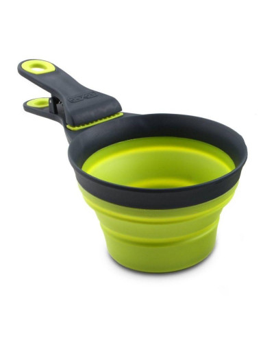 Мірна склянка для корму Dexas Collapsible KlipScoop складана на кліпсі 120 мл Cалатовий (dx30728)
