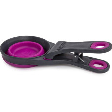 Мірна склянка для корму Dexas Collapsible KlipScoop складана на кліпсі 480 мл Фіолетовий (dx30733)