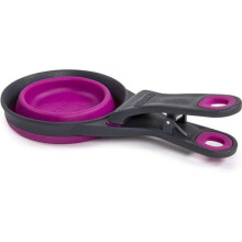 Мерный стакан для корма Dexas Collapsible KlipScoop складной на клипсе 480 мл Розовый (dx30734)