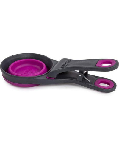 Мерный стакан для корма Dexas Collapsible KlipScoop складной на клипсе 120 мл Пурпурный (PW6504322405)