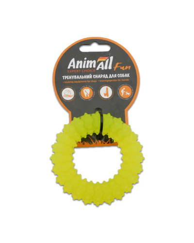 AnimAll Фан 88161 кольцо с шипами 9 см желтое