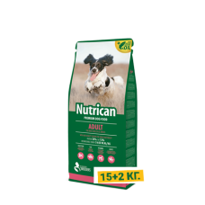 Сухой корм для взрослых собак премиум класса Nutrican Adult 15+2 кг (nc507016)