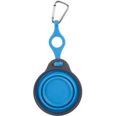 Дорожня миска для тварин Dexas Travel Cup w Bottle Holder&Carabiner з кріпленням пляшки та карабін 240мл Блакитний (PW2204322194)