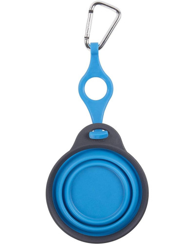 Дорожня миска для тварин Dexas Travel Cup w Bottle Holder&Carabiner з кріпленням пляшки та карабін 240мл Блакитний (PW2204322194)