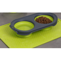 Килимок антиковзкий під миски Dexas Bowl Grippmat S для собак та котів 33x48 см Сірий (PW900429)