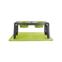 Килимок антиковзкий під миски Dexas Bowl Grippmat S для собак та котів 33x48 см Сірий (PW900429)