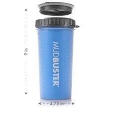 Лапомийка для собак Dexas MudBuster Lidded L з кришкою 22 см Блакитний (PW720L-2194)