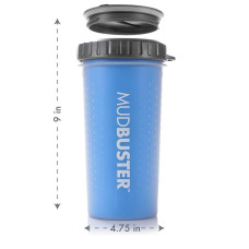 Лапомийка для собак Dexas MudBuster Lidded з кришкою 15 см Блакитний (PW710L-2194)