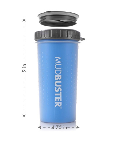 Лапомойка для собак Dexas MudBuster Lidded М с крышкой 15 см Голубой (PW710L-2194)