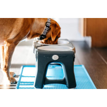Миска двойная для животных Dexas Adjustable 2хPet Feeder со стали с регулируемыми ножками 960 мл (PW120432SS)