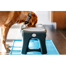 Миска подвійна для тварин Dexas Adjustable Height 2хPet Feede з нержавіючої сталі з регульованими ніжками 960 мл (PW120432SS)