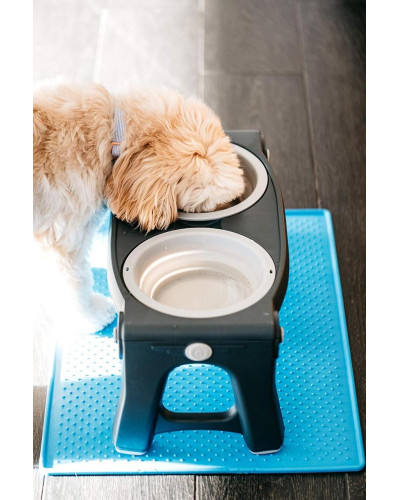 Миска двойная для животных Dexas Adjustable 2хPet Feeder со стали с регулируемыми ножками 960 мл (PW120432SS)