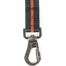 Світловідбиваючий повідець-перестяжка для собак Dexas Double Handled Reflective Dog Оff-Leash 1,8 м Помаранчевий (PWL010-432-2027)