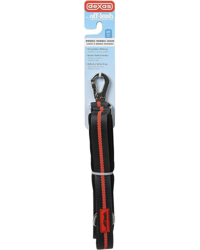Поводок-перестяжка для собак Dexas Double Handled Reflective Dog Оff-Leash 1,8 м Оранжевый  (PWL010-432-2027)