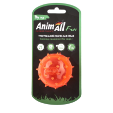 AnimAll Fun м'яч шипований з пищалкою 65 мм помаранчевий