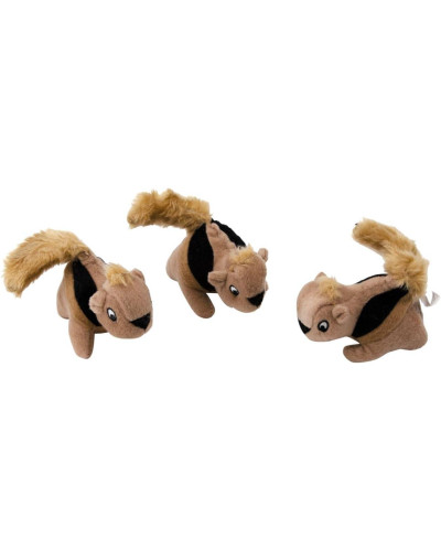Игрушка для собак Outward Hound Hide-A Refill Squeakin Squirrels (Белка-пищалка) 3х6 см/х3 шт (oh31012)