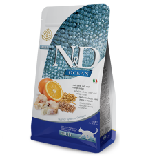 Сухой корм для кошек Farmina N&D Low Grain Ocean ADULT с треской и апельсином 1,5 kg 36780