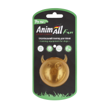 AnimAll Fun м'яч чортик з пищалкою 65 мм золотий