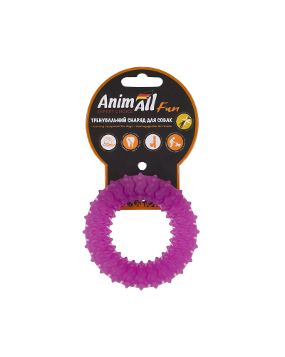 AnimAll Фан 88164 кольцо с шипами 9 см фиолетовое