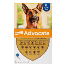 Краплі на холку для собак Elanco Bayer Advocate більше 25 кг, 3 шт