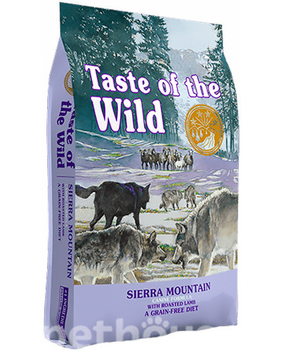 Сухий корм для собак усіх порід та віку Taste of the WILD Sierra Mountain Canine Formula з ягням 12,2 кг (9753-HT60)