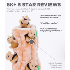 Іграшка інтерактивна для собак Outward Hound Білка-Схованка XL Коричневий (oh31004)