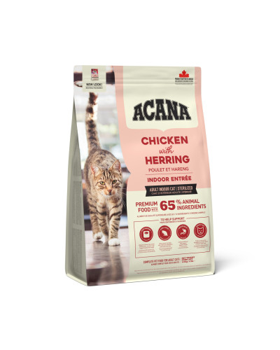 Сухий корм для дорослих домашніх котів ACANA Indoor Entree Cat Домашня Страва 1,8 кг (а71450)
