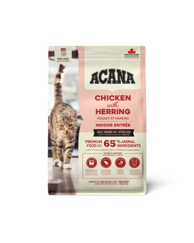 Сухий корм для дорослих домашніх котів ACANA Indoor Entree Cat Домашня Страва 1,8 кг (а71450)