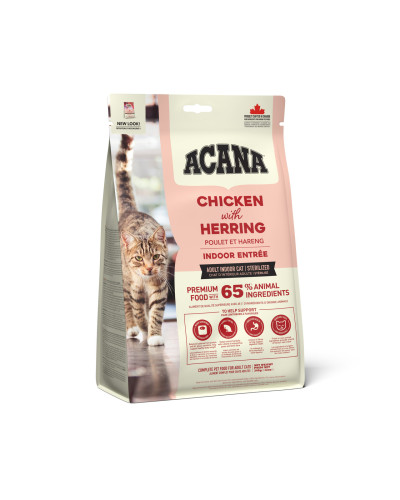 Сухой корм для взрослых домашних котов ACANA Indoor Entree Cat Домашнее Блюдо 340 г (а71448)