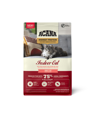 Сухий корм для домашніх котів Acana Highest Protein Indoor Recipe Cat 4,5 кг (a72397)