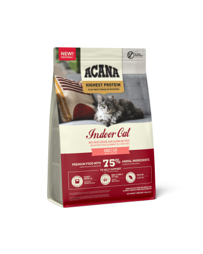 Сухий корм для домашніх котів Acana Highest Protein Indoor Recipe Cat 4,5 кг (a72397)