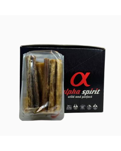 Лакомство для собак Alpha Spirit Bully Stick Бычий корень (пенис) L 8 шт (ALPHD120500002)