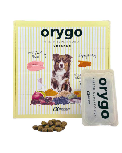Корм для взрослых собак ORYGO Chicken с курицей и морковью полувлажный (200г х18) 3,6 кг (ORYGD030000546)
