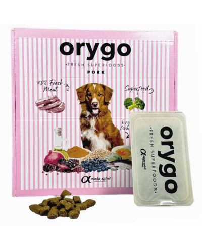 Корм для взрослых собак ORYGO Pork Cвинина и брокколи полувлажный (200г х18) 3,6 кг (ORYGD030000846)