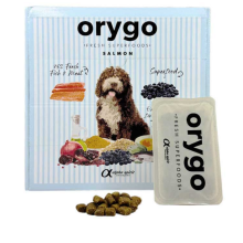 Корм для взрослых собак ORYGO Salmon с лососем и черникой полувлажный (200г х18) 3,6 кг (ORYGD030000946)