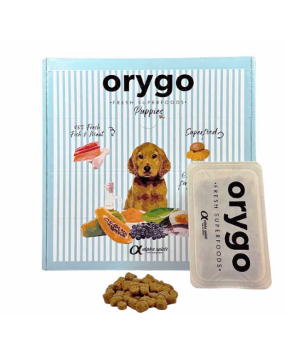 Корм для цуценят ORYGO Puppies з лососем та бататом напіввологий 200 г монодоза (ORYGD030030046/1)