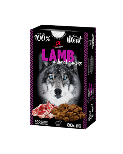 Натуральное лакомство для собак Alpha Spirit Snacks Lamb полувлажные с ягненком 80 г (ALPHD110000245)