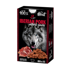 Натуральное лакомство для собак Alpha Spirit Snacks Iberian Pork полувлажные со свининой 80 г (ALPHD110000845)